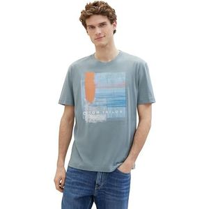 TOM TAILOR T-shirt voor heren, 27475 - Grijs Mint, L