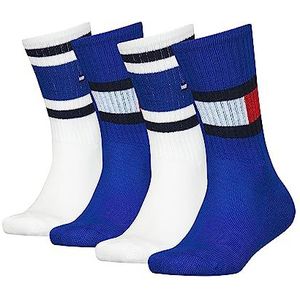 Tommy Hilfiger Flag Classic Socks voor kinderen, uniseks, ultra blauw, 35/38 EU