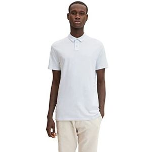 TOM TAILOR Denim Uomini Basic poloshirt 1031544, 29885 - Aqua White Yd Stripe, XL