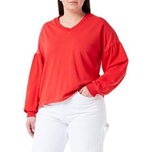 LTB Jeans Dames Fahozo sweatshirt, Fiery Red 1072, M, Fiery Red 1072, M