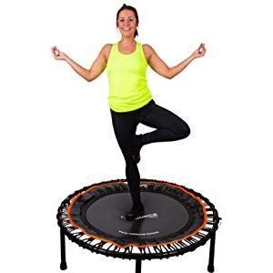 Fit Bounce Pro II Bungee-trampoline opvouwbaar komma stil en mooi geconstrueerd professionele oefen trampoline voor volwassenen | Inclusief fitness-dvd en online workouts plus opbergtas Gebruikersgewicht 150kgs