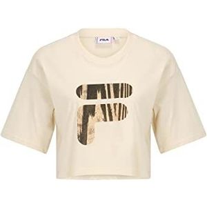 FILA BOTHEL Cropped Graphic T-shirt, voor dames, antiek wit, L, antiek wit, L