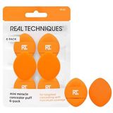 REAL TECHNIQUES Mini Miracle Concealer Puff, Kleine Make-up Puff Voor Vloeibare & Crème Foundation & Concealer, Gericht Verbergen Onder Ogen & Oneffenheden, Reisvriendelijk, Veganistisch &