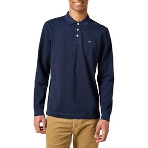Wrangler Ls Refined poloshirt voor heren, marineblauw, S