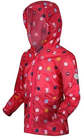 Regatta - Peppa Pack-it - Outdoorjas - Brightblushpolkadot - Uniseks