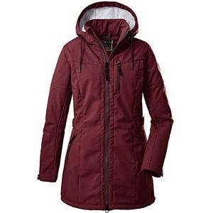 G.I.G.A. DX dames Casual softshell parka met afritsbare capuchon GW 5 WMN SFTSHLL PRK, deep red, 44, 38520-000