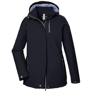 STOY Functionele damesjas/outdoorjas waterdicht met afritsbare capuchon - grote maten STS 9 WMN JCKT, donkermarineblauw, 46, 43093-000