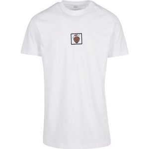 Mister Tee La Sketch Patch T-shirt voor heren, Wit, XS