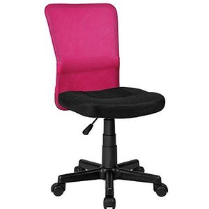 De Spaanse stoel Mojacar bureaustoel, polyester, roze, 50 x 40 x 95 cm