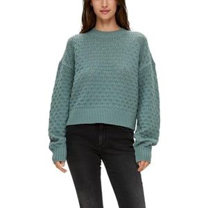 Q/S by s.Oliver Damestrui met gebreid patroon, blauwgroen., M