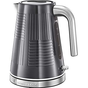 Russell Hobbs 25240-70 Geo Steel Waterkoker, 1,7 liter, snel opblazen, heldere verlichting aan de basis, premium design