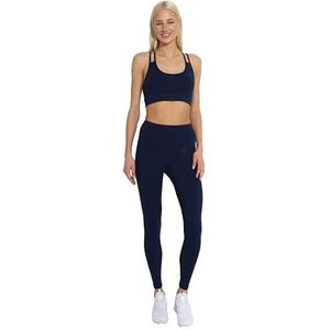 Carlheim Women's active wear Sports Bra X-Back, Navy, X-Small