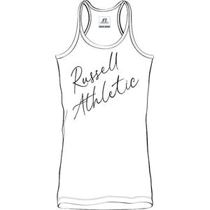 RUSSELL ATHLETIC Dames racerback mouwloos tanktop, wit, XS
