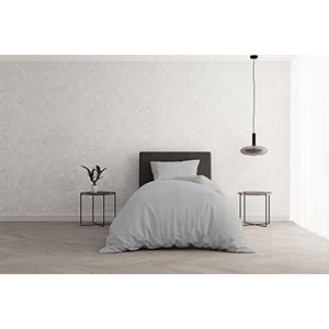 Italian Bed Linen Beddengoedset ""Natural Colour"", lichtgrijs/crème, Sìngolo