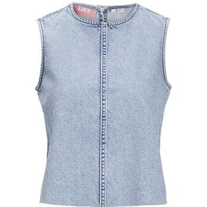 Jack & Jones JXMAGGIE Cut Off Denim Top DNM, blauw (light blue denim), M