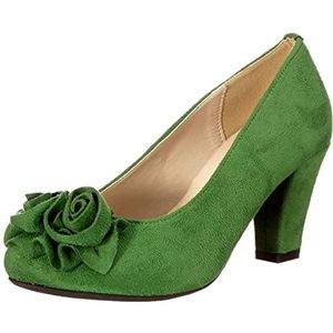 HIRSCHKOGEL Dames 1000762 Pumps, grasgroen, 35 EU