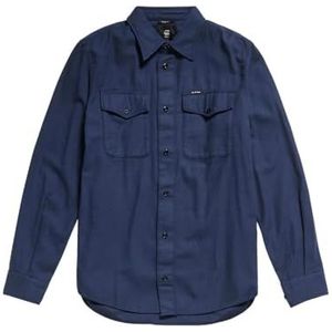 G-STAR RAW Heren Marine Slim Shirt, Blauw (Sartho Blue Gd D20165-d454-b597), XL