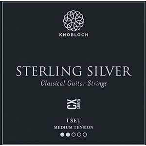 KNOBLOCH STRINGS THE ART OF VIBRATION 300SSC STERLING ZILVER CX Carbon Medium Tension 33,5