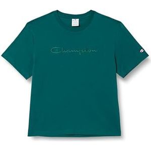Champion Legacy Icons Tonal Logo W - Relaxed S/S Crewneck T-shirt, bosgroen, M dames SS24, Bos Groen, M
