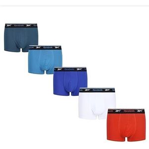 Reebok Heren Calzoncillos Boxer para Hombres En Azul/Blanco/Rojo Con Tecnología Que Absorbe La Humedad Shorts, Vector Rood/Wit/Blauw, S