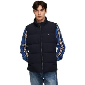 Tommy Hilfiger Heren DOWN VEST MW0MW37254, Vest, Blauw, S, Blauw (Woestijnhemel), S