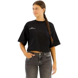 Replay Cropped T-shirt voor dames, 098 Black, S