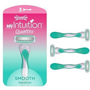 Wilkinson Sword Quattro for Women - Wegwerp Scheermessen - Aloe en Vitamine E - 3 st