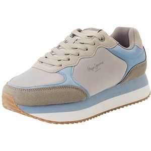 Pepe Jeans Dames W HIGH Runner Sneak, Groen (Bleach Groen), 3 UK, Groen Bleekmiddel Groen, 3 UK