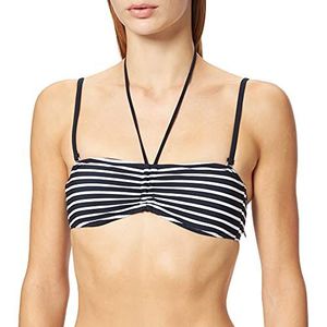 Marc O'Polo Body & Beach Dames Marc O´Polo bandeau bikinitop, Zwart (Blauw-zwart 001), 90B