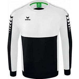 Erima uniseks-kind Casual Six Wings sweatshirt (1072210), zwart/wit, 116