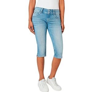 Pepe Jeans Gen Crop Denim Shorts voor dames, Blauw (Denim-nb8), 24W