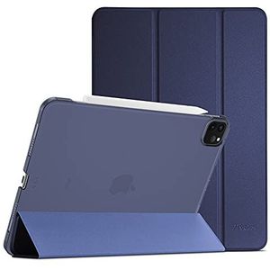 ProCase Hoes voor iPad Pro 12,9"" 2021 5e Generatie, Schokbestendige Case Slanke Hoesje Beschermhoes Smart Folio Cover -Marineblauw