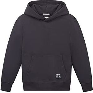 TOM TAILOR Jongens Kinderhoodie met print 1033159, 29476 - Coal Grey, 152