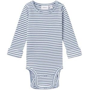 NAME IT nbnoribbo ls body, blauw, 50 cm
