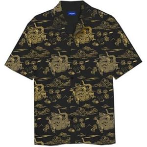 JACK & JONES Jorjose Resort Shirt Ss SMU, zwart, XXL