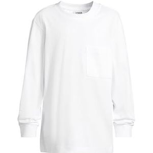 Urban Classics T-shirts voor jongens 100% katoen wit + zwart + licht 134 140, wit+zwart+paleleaf, 134-140