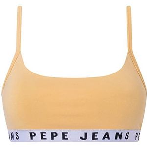 Pepe Jeans Vrouwen Solid Str Brlt BH, geel, S, Geel, S