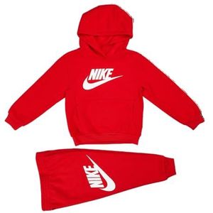 Nike -Overall, bestaande uit sweatjack en broek, sweatshirt met capuchon, sweatshirt met kangoeroezakken, sweatshirt met geborduurd logo, broek met verstelbare taille met trekkoord, broek met