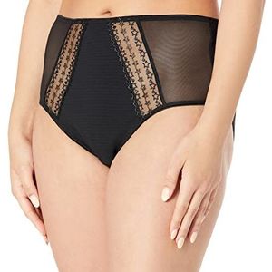 Elomi Women's Plus Size Matilda Full Coverage Brief, Black Star, 2XL