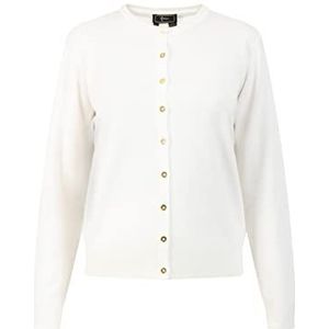 faina Dames Cardigan 11026732-FA010, WOLLWISS, XS, wolwit, XS