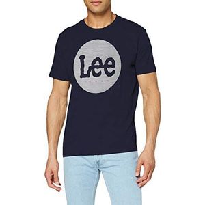 Lee Mens Circle Tee T-Shirt, Navy, S