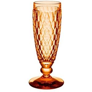 Villeroy & Boch – Boston Apricot champagneglas, kristalglas gekleurd oranje, inhoud 120ml