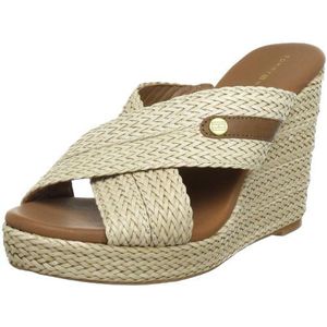 Tommy Hilfiger dames emery 14 sandalen, Beige Crème Brulee 769, 42 EU