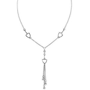 Orphelia ZK-2651 Halsketting voor dames, 925 zilver, gerhodineerd, 46 cm, Sterling zilver