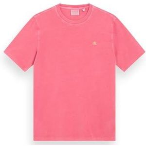 Garment Dye Logo Crew T-shirt, Tropical Pink 1195, L