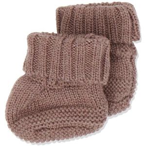 NAME IT Babymeisje Nbfwrilla Wool Knit Slippers XXIII Sokken, Peppercorn, 50/56 cm