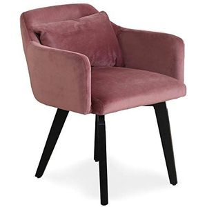 Menzzo Gybson fauteuil, velours, roze, 59