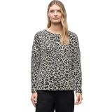 Street One - Pluizig Shirt - Beige - Dames