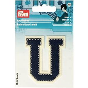 Prym 924520 applicatie letter U blauw/ecru