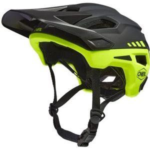 O'NEAL Mountainbike-helm, MTB All-Mountain overtreft de veiligheidsnormen EN1078 & CPSC voor fietshelmen, Trailfinder Helmet Split voor volwassenen, zwart/neongeel, L/XL (59-63 cm)